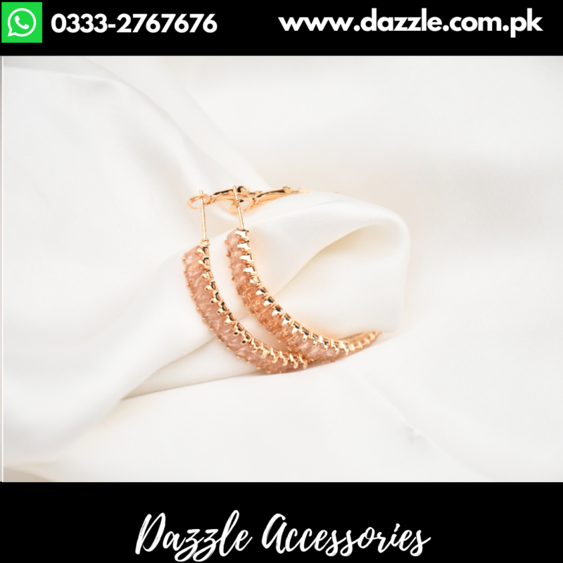 Golden Hoop earrings pakistan