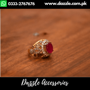 Ruby Gold Style Ladies Ring