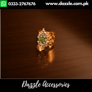 Green Unique Ladies Ring