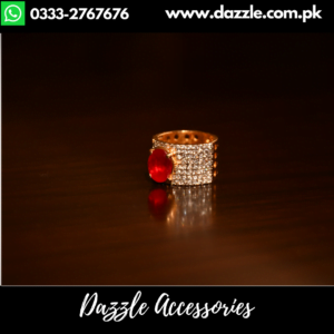 Red Zirconia Ring