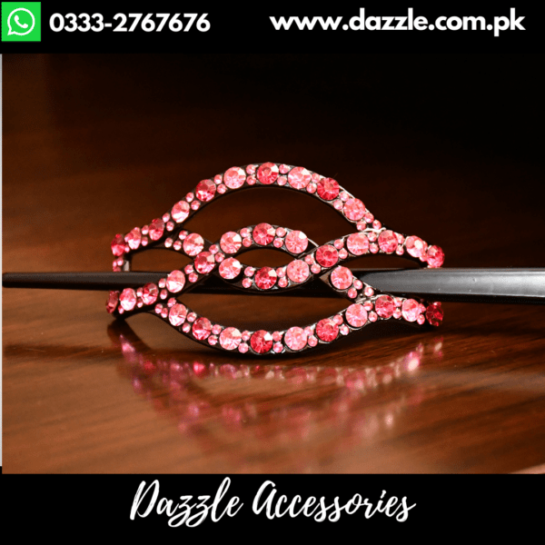 Pink Beautiful Ladies Hair Catcher Dazzle Accessories 4194