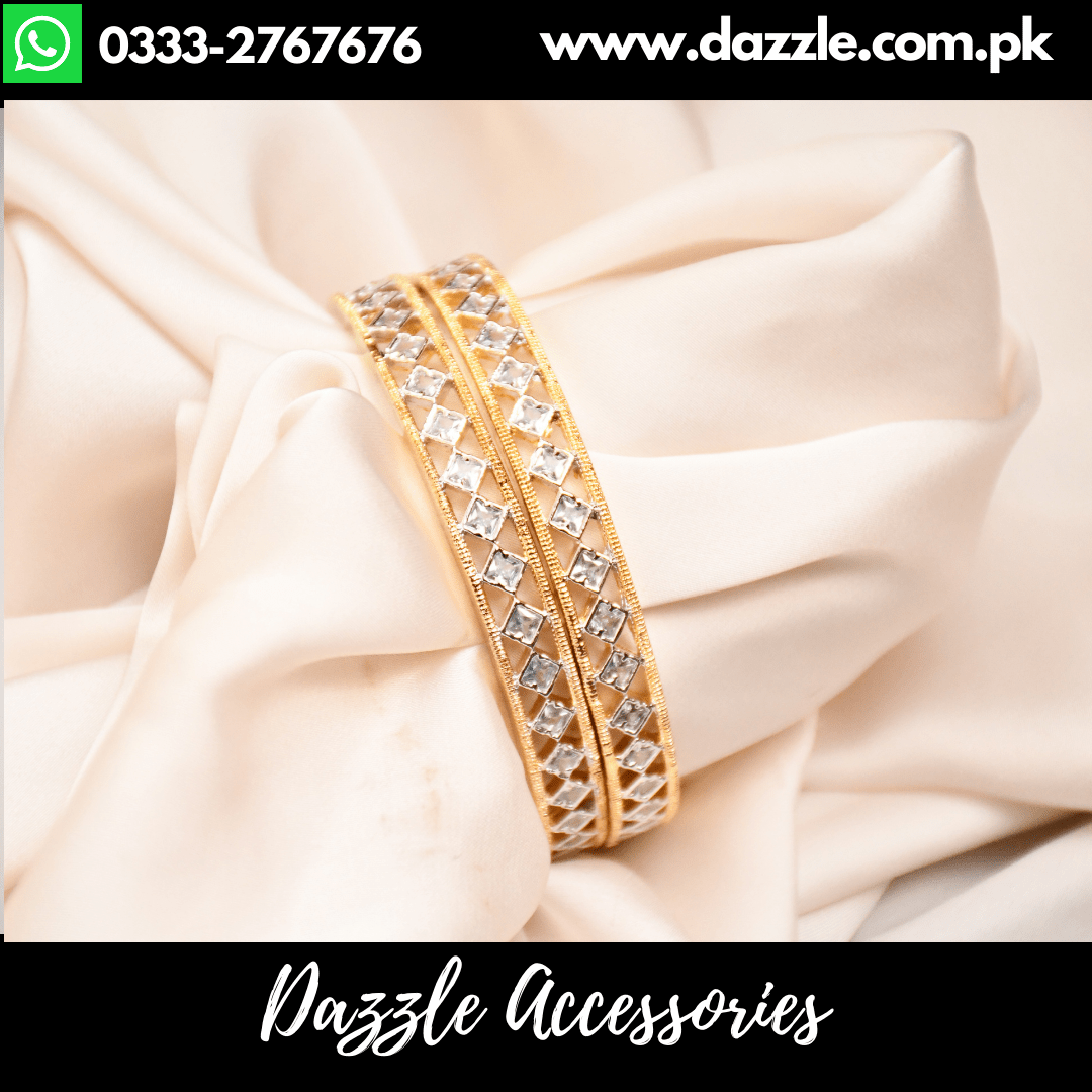 Silver gold deals bangles design