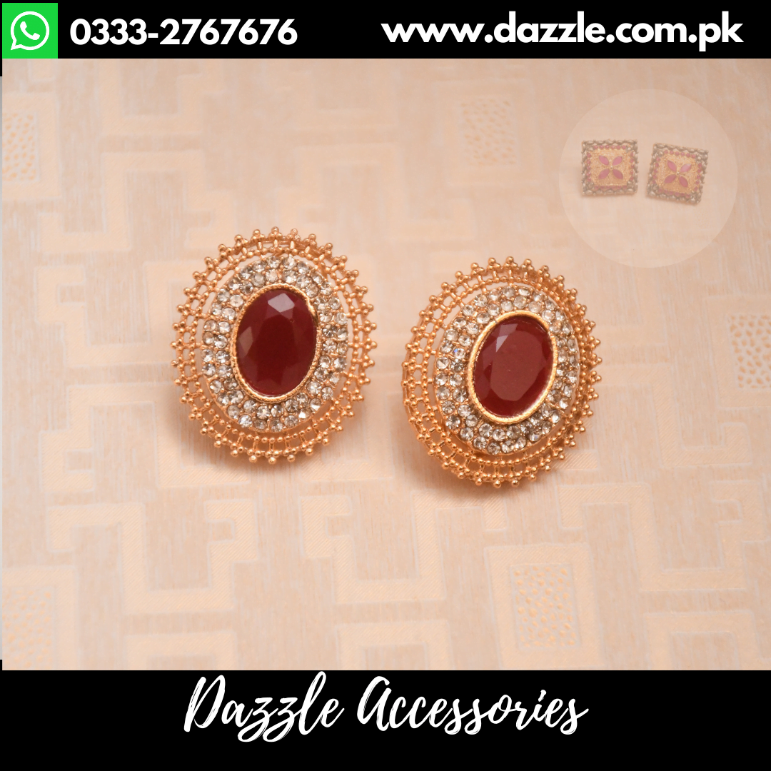 Buy online Gold Brass Studs Earring from fashion jewellery for Women by  Vighnaharta for ₹259 at 69% off | 2024 Limeroad.com