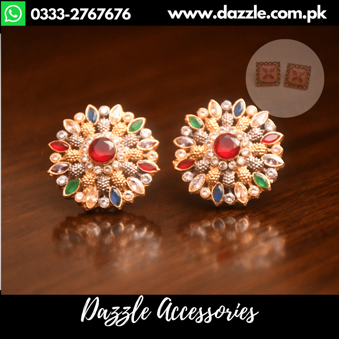 Multi Color Tops Earrings - Dazzle Accessories