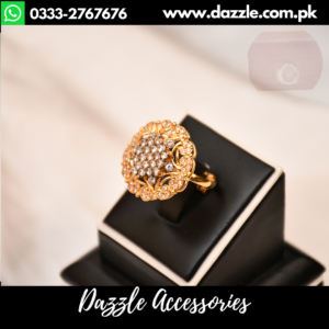 Gold Plated Unique Ladies Ring