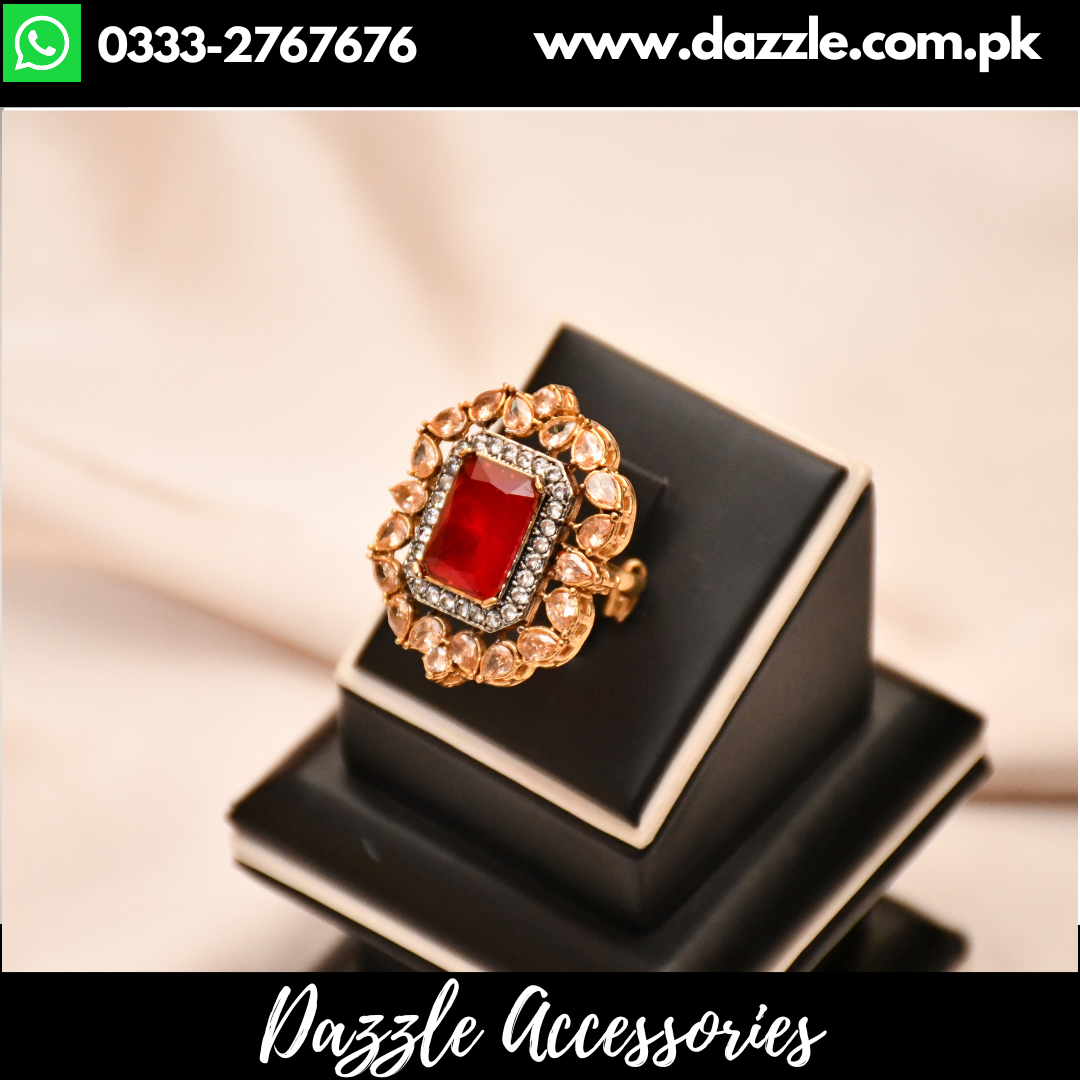 Buy Rose Stone Silver Rings Online in Pakistan | Orca.pk