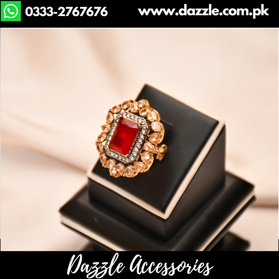 Adjustable Girl Ring Pakistan Dazzle Accessories