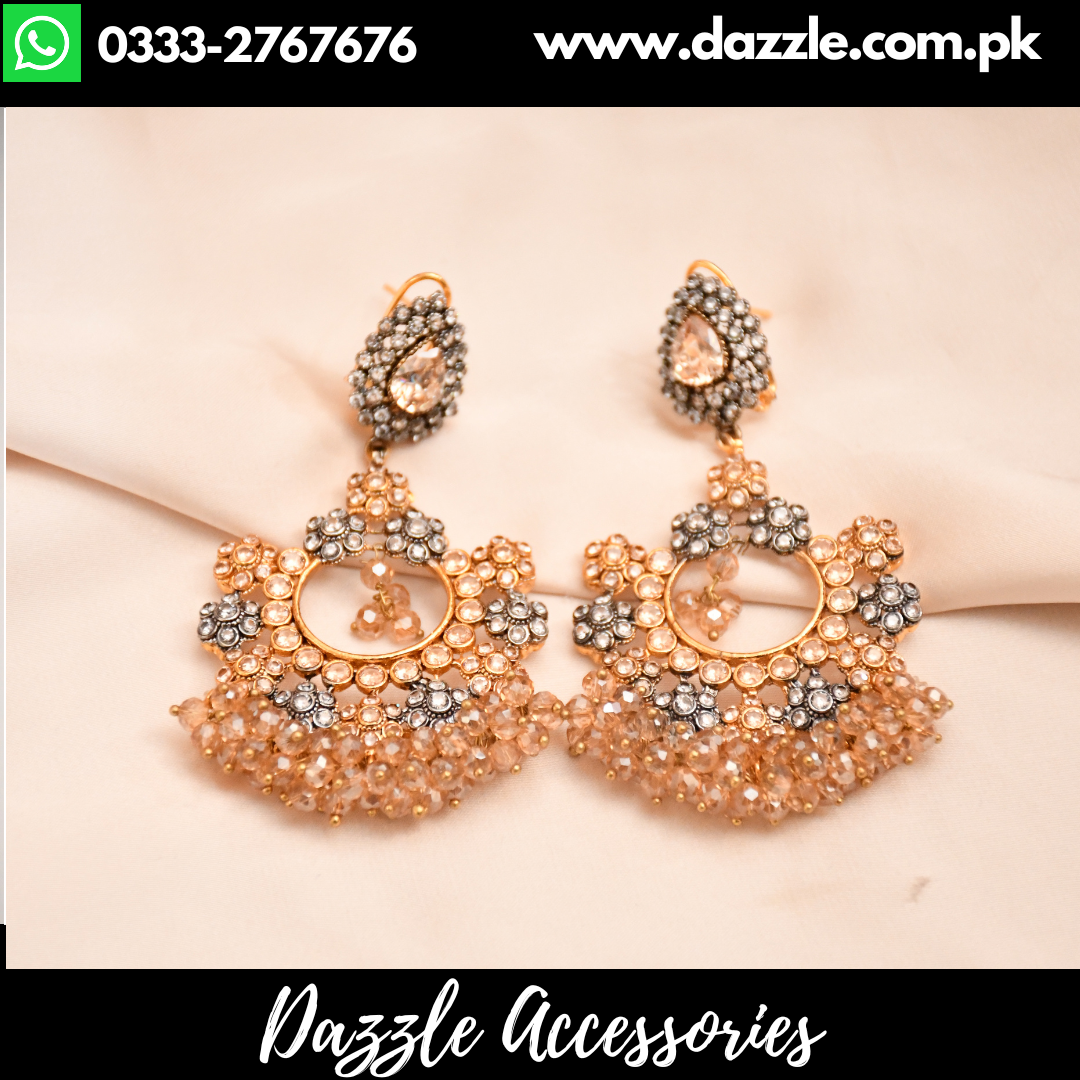 Golden Baali Earrings for her - Dazzle Accessories