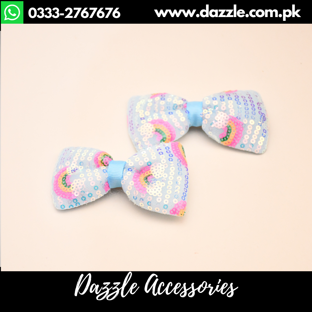 Pink Bow Hair Pins For Girls Dazzle Accessories