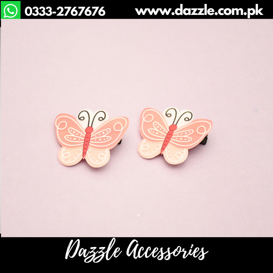 Pink Butterfly Pins For Girls Dazzle Accessories