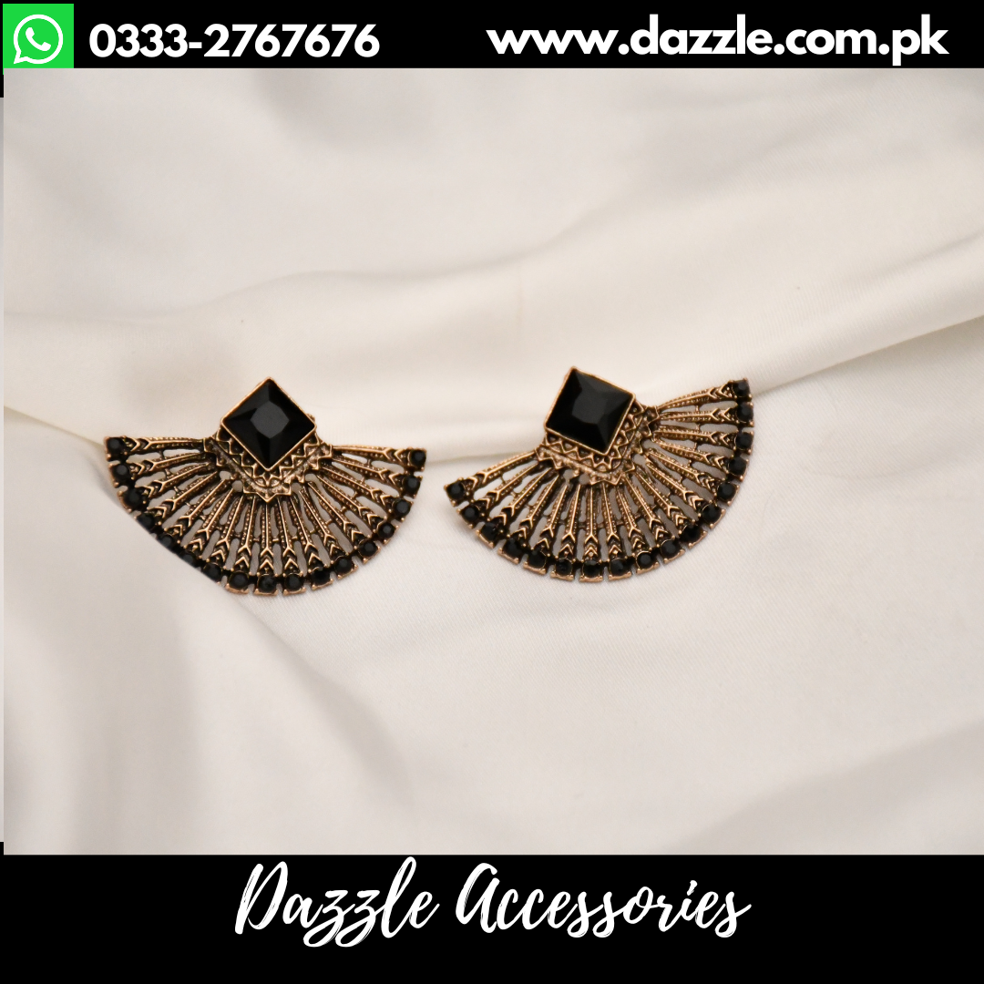 Black Antique Earrings for her Dazzle Accessories