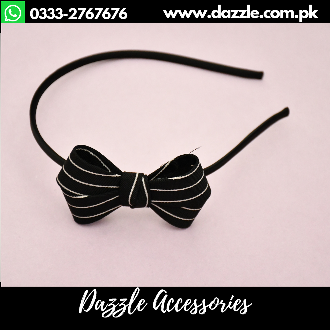 Black Decent Hair Band for Girls - Dazzle Accessories