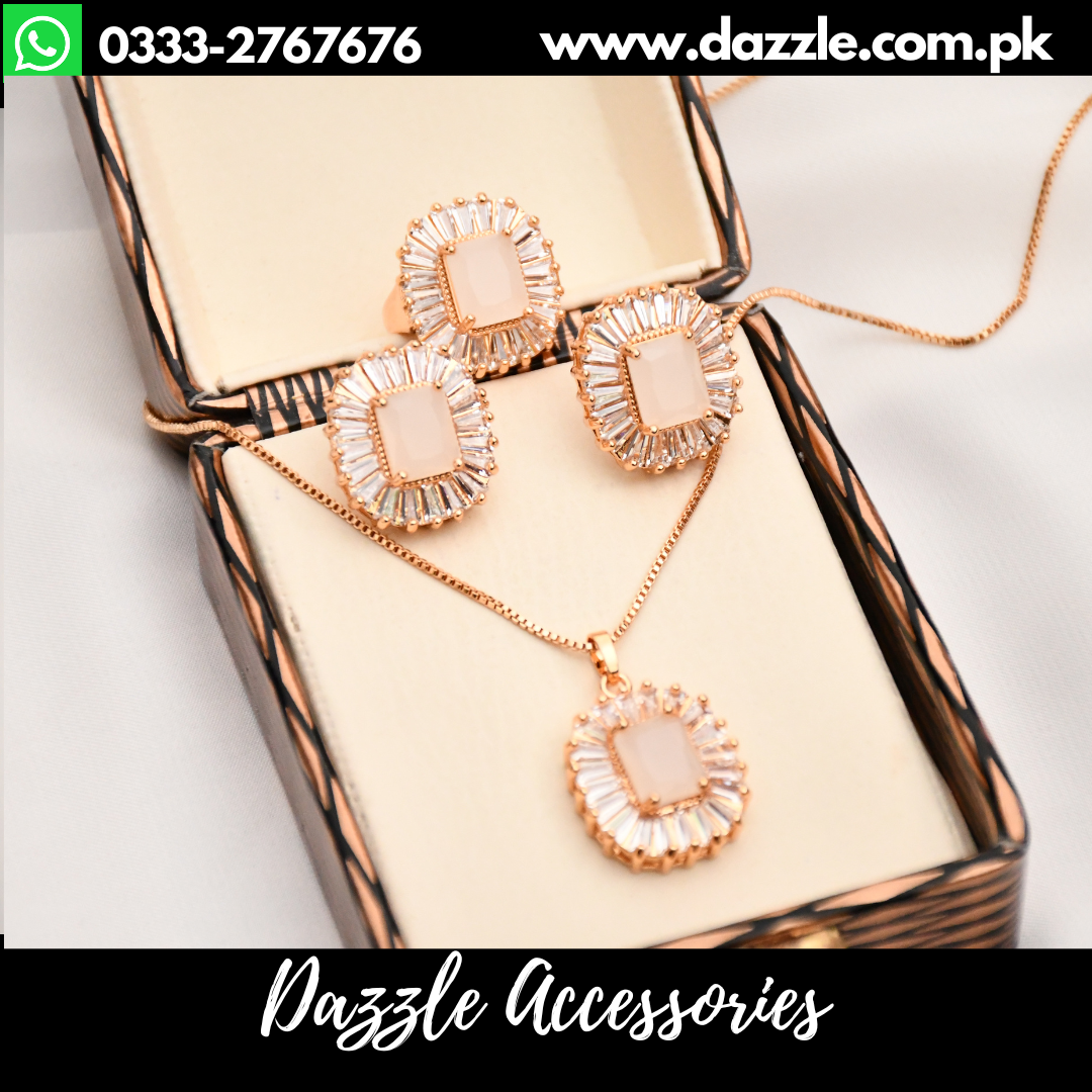 Pink 2024 gold jewellery