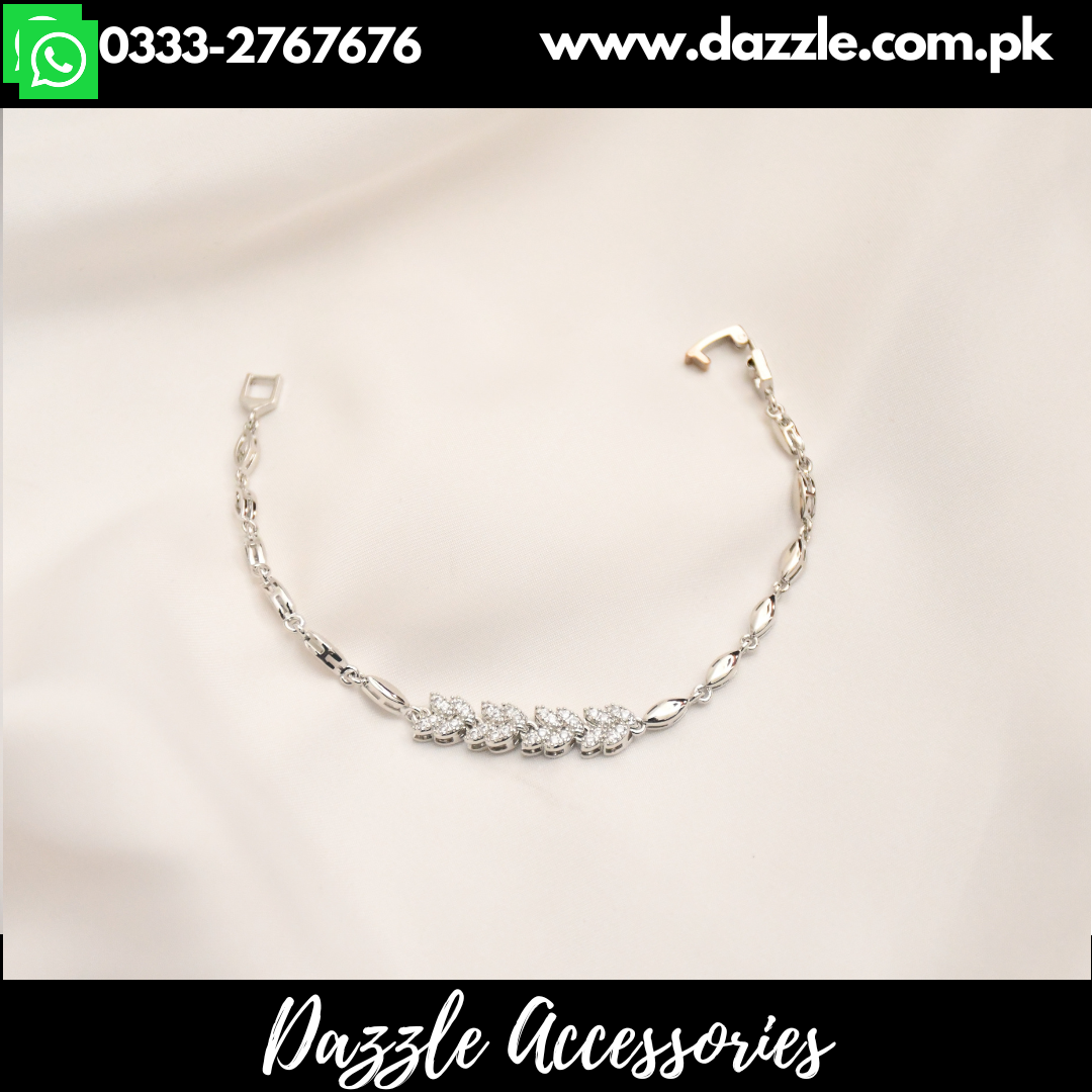 Silver Ladies Bracelet SLBR-FI077 - Best Jewellers in Chandigarh