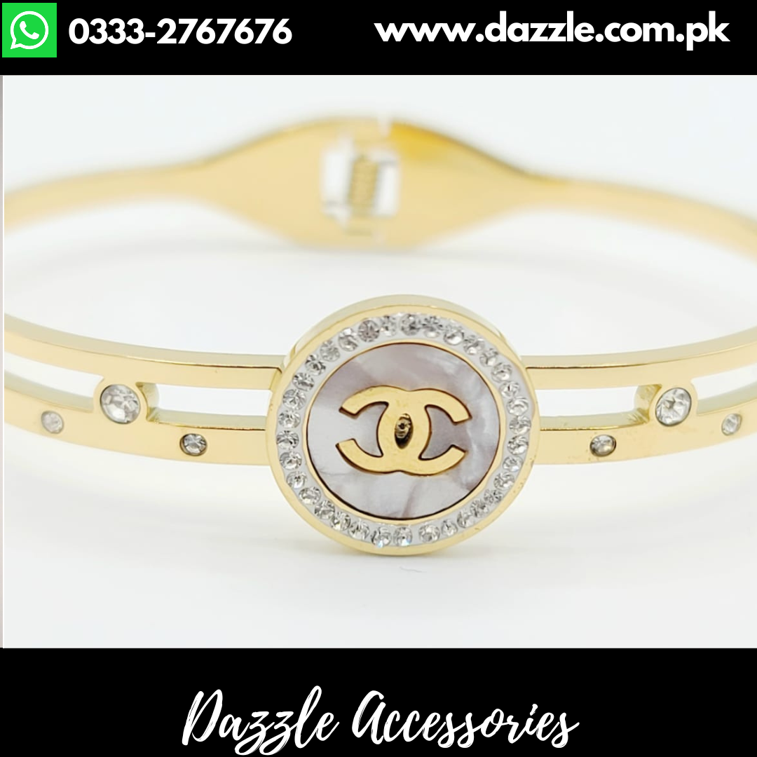 Gold Plated branded bracelet - Dazzle Accessories