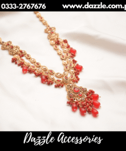 Antique polish zirconia red maala