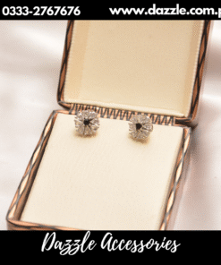 Black Silver Stud Earrings for girls