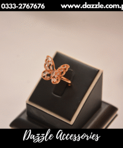 Butterfly golden ring