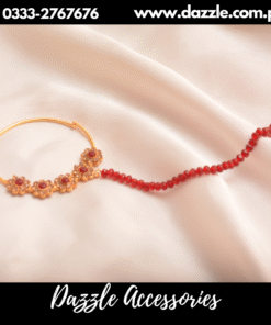 Champagne red nose ring