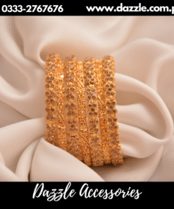 Champagne stone bangles set