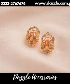 Champagne vintage zirconia studs