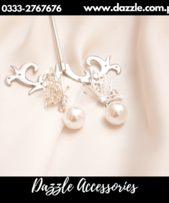 Crystal pearl drop earrings
