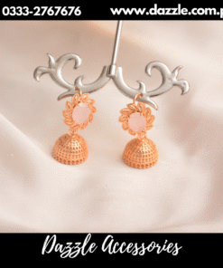 Ethnic gold plated jhumkas