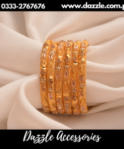 Gold plated bangles set