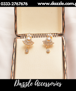 Golden Unique Drop Earrings