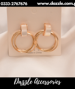 Golden hoop earrings
