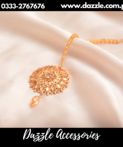 Golden sheesha kundan style tikka