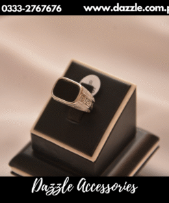 Inspiring Black gem gents ring