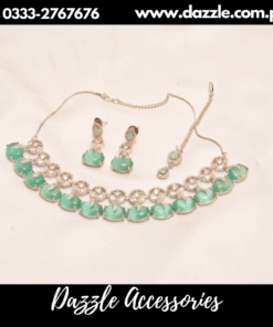 Majestic sea green bridal set