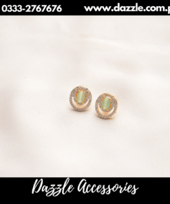 Mint Golden Small Stud Earrings