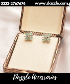 Mint Silver Stud Earrings