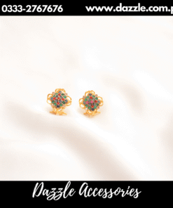 Multi-Color Ganha Jamni Stud Earrings