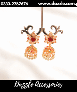 Multi-Color Nav Ratan Jhumka Earrings