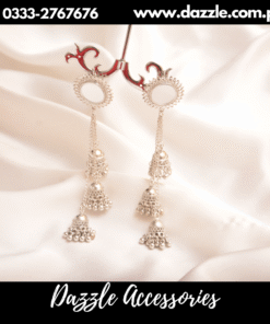Multi layer Jhumnka drop earrings