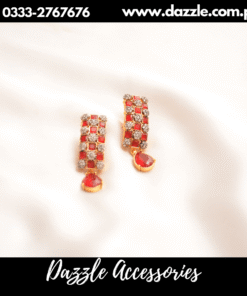 Red Champagne Long earrings