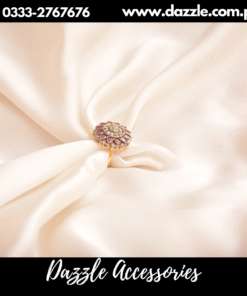 Ruby Floral Adjustable Ladies Ring