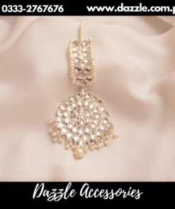 Sheesha kundan Wide Maang Tikka