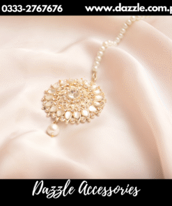 Silver sheesha kundan Style tikka