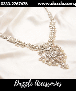 Silver zirconia majestic maala