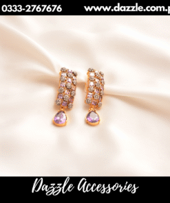 Soft purple Long earrings