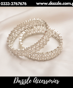 Sparkling silver bangles