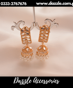 Traditional Pearl drop jhumka earrings