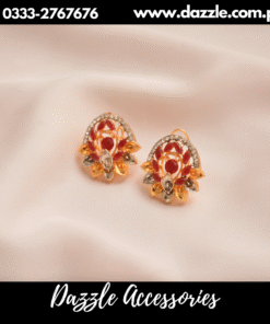 Vintage champagne red studs