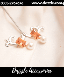 champagne pearl drop earrings