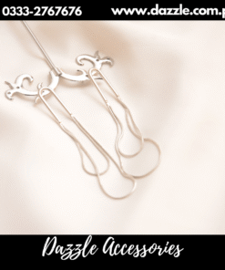 Danty silver chain earrings