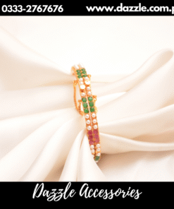 elegant multi stone sleek bangles